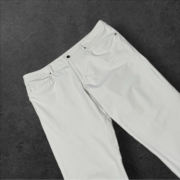 Lululemon ABC Classic Fit Pant Men’s Size 36 X 33 Stone Warpstreme - Picture 1 of 7
